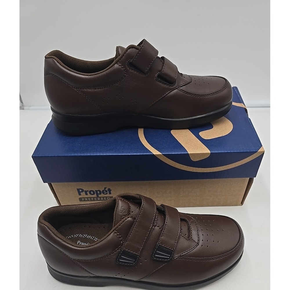 PROPET M3915 Vista Walker Strap Brown Leather Walking‎ Shoes Men's 8.5 NWT - Picture 4 of 7